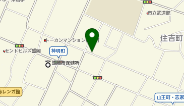 【予約制】akippa 盛岡市若園町の地図画像