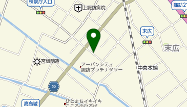 【予約制】akippa 大手2丁目13-7駐車場の地図画像