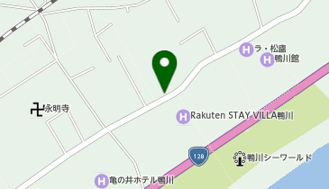 【予約制】akippa 日本車庫 鴨川シーサイド駐車場【普通車】の地図画像