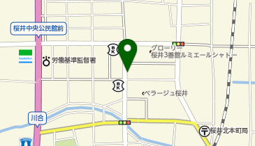 【予約制】akippa 粟殿1006-1駐車場 奥左から2台目の地図画像