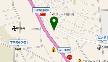 【予約制】akippa [20e2a]幸区下平間▽個宅アキッパ駐車場の地図画像
