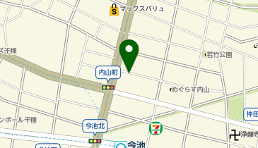 【予約制】akippa 内山2-15-3駐車場【利用時間制限あり】の地図画像