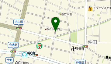 【予約制】akippa 内山2丁目17-21駐車場の地図画像