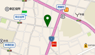 【予約制】akippa [92c96]幸区紺屋町 個宅アキッパ駐車場の地図画像