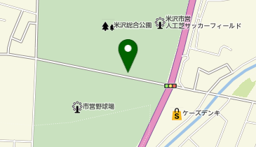 【予約制】akippa サッカーフィールド前駐車場【よねざわ戦国花火大会2026】の地図画像