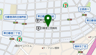 【予約制】akippa 東日暮里2-12-11駐車場の地図画像