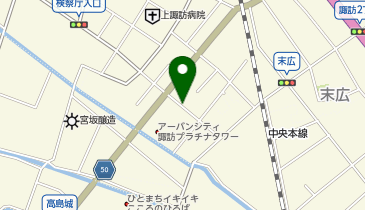【予約制】akippa 【諏訪湖の花火】8/15アキッパ 諏訪市大手2丁目13-7臨時駐車場の地図画像