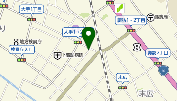 【予約制】akippa 【諏訪湖の花火】8/15  諏訪市大手2丁目2-2臨時駐車場の地図画像