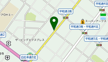 【予約制】akippa 平和通2丁目南6-31駐車場の地図画像