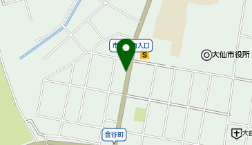 【予約制】akippa 【13時-24時 入出庫不可】大曲花火大会利用に最適!大曲金谷町 アキッパ駐車場の地図画像