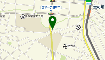 【予約制】akippa 世田谷区宮坂1-2-7▽アキッパ駐車場の地図画像