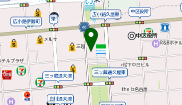 名鉄協商名古屋市営久屋の地図画像