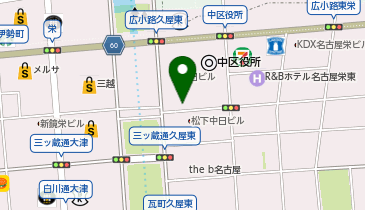 名鉄協商中日ビル駐車場の地図画像
