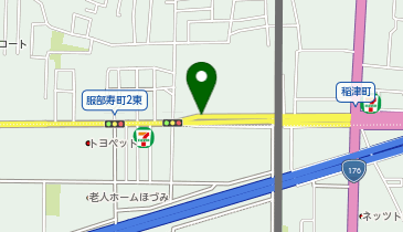 名鉄協商URシティコート服部の地図画像