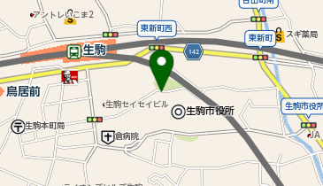 名鉄協商生駒市役所前の地図画像