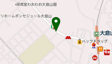 名鉄協商大倉山の地図画像