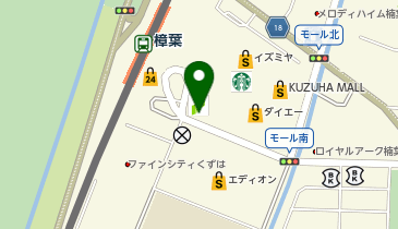 GSパーク くずは駐車場の地図画像