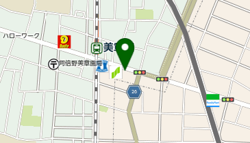 GSパーク 美章園駐車場の地図画像