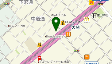 GSパーク 大開駅前駐車場の地図画像