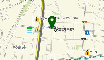 GSパーク 甲東園イースト第二駐車場の地図画像