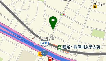 GSパーク 西宮上鳴尾町駐車場の地図画像