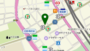 GSパーク 十三本町一丁目駐車場の地図画像
