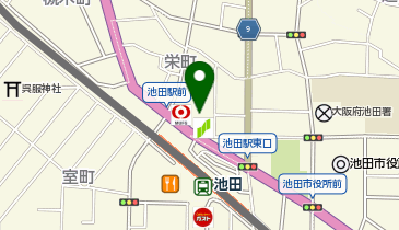 GSパーク 池田駐車場の地図画像