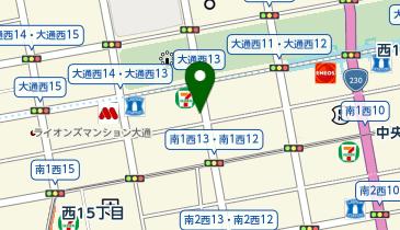 GSパーク 札幌大通西駐車場の地図画像