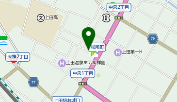 GSパーク 上田駐車場の地図画像