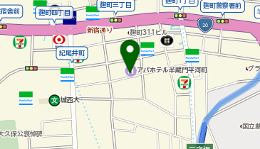 GSパーク アパホテル永田町半蔵門駅前駐車場の地図画像