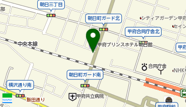 朝日通りガード北駐車場の地図画像