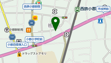 小郡祇園駐車場の地図画像