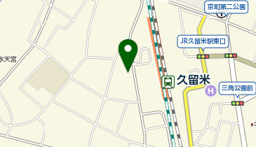 JR久留米駅西口駐車場の地図画像