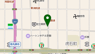 24時間パーキング高倉押小路の地図画像