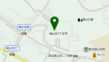 城山台2丁住宅駐車場の地図画像