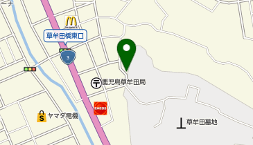 サンタパーキング草牟田1丁目の地図画像