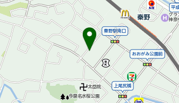 アメニティーパーク秦野駅南口の地図画像