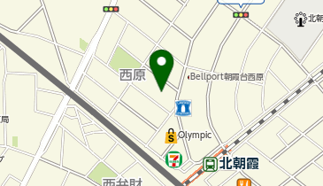 エイブルパーキング西原2丁目の地図画像