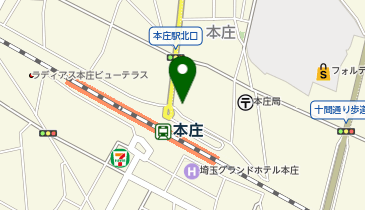 ミニッツパーク本庄駅北口第1の地図画像