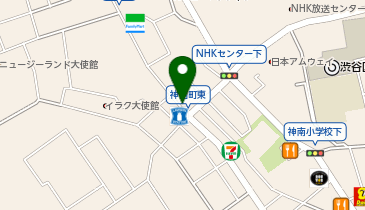 コインパーク渋谷神山町の地図画像