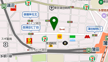 コインパーク蒲田第1の地図画像