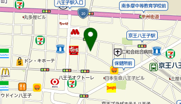 コインパーク八王子東町第2の地図画像