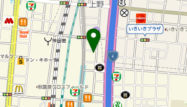 コインパーク秋葉原の地図画像