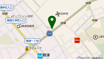 コインパーク谷中の地図画像