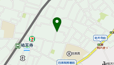 コインパーク祐天寺第3の地図画像