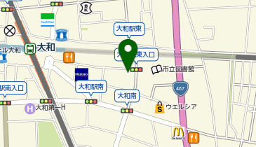 コインパーク大和の地図画像