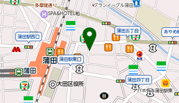 コインパーク蒲田第10の地図画像