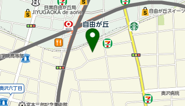 コインパーク自由が丘の地図画像
