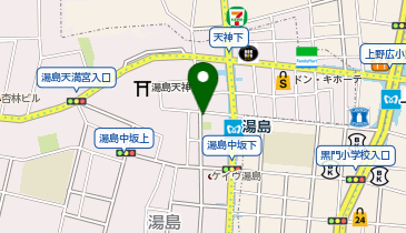 コインパーク湯島天神下の地図画像