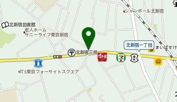 コインパーク北新宿3丁目の地図画像